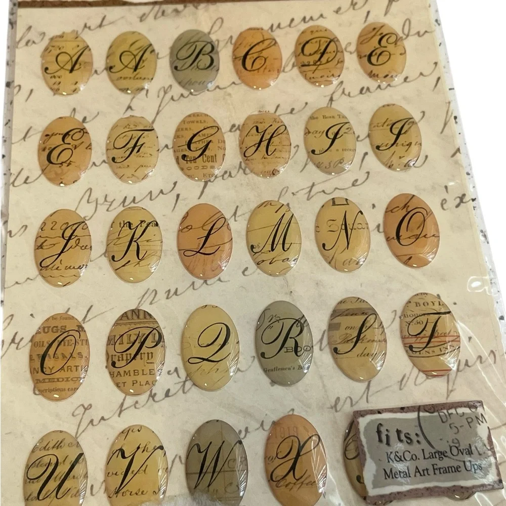 Sarah Bond & K&Co Epoxy Stickers Lot Alphabet & Number Sets for Scrapbooking New